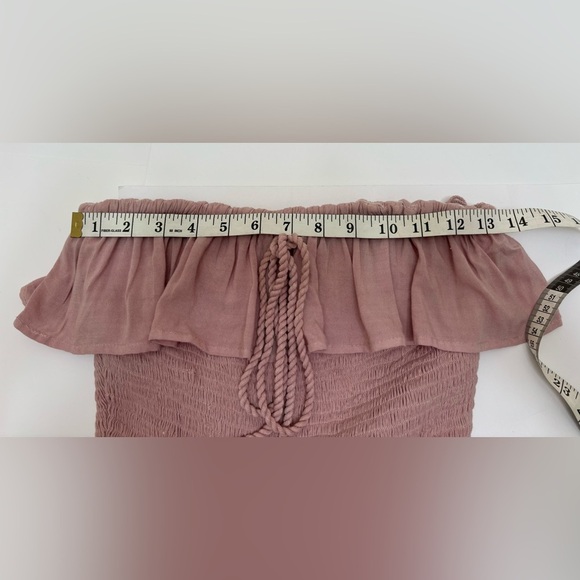 Jen’s Pirate Booty pink tiered strapless halter smocked ruffle Annabella dress - Picture 8 of 17